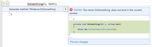 Generate Method without Named Parameters